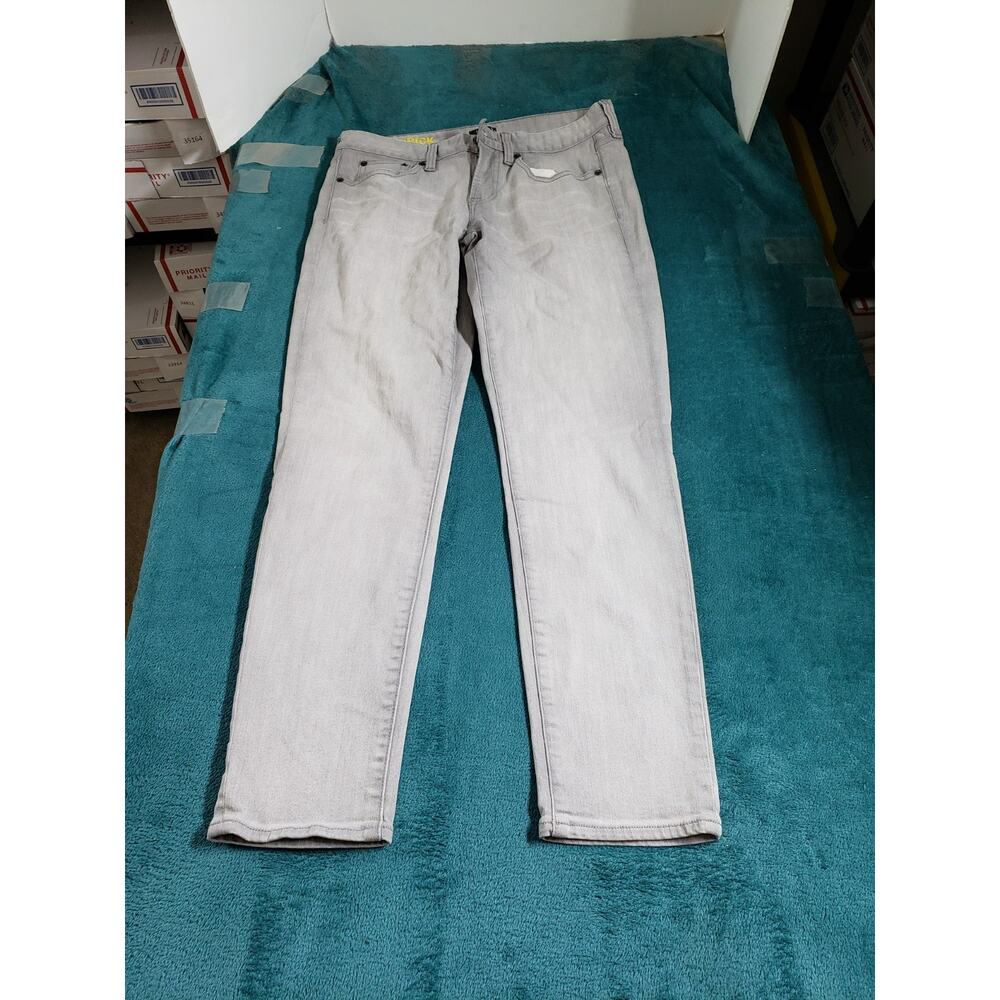 J.Crew Jeans Size 28 Womens Gray Denim Pants Stretch Mid Rise Toothpick Skinny
